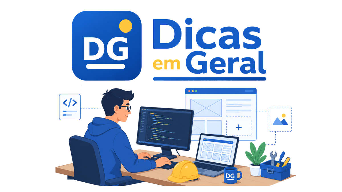 Dicas em Geral - pessoa programadora construindo o site