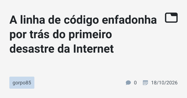 A Revelação Subterrânea: Como o Desastre do Morris Transformou a Internet
