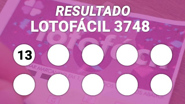 Resultado da Lotofácil 3748: veja os 15 números sorteados e quantos acertaram