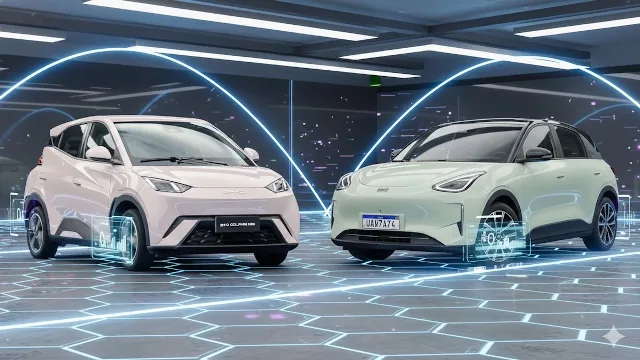 BYD Dolphin Mini x Geely EX2: Comparação Técnica e Decisão de Compra