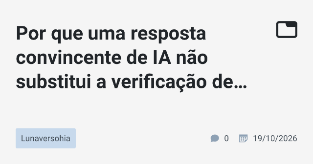 Critérios para Verificar Informações de IA e Práticas Operacionais