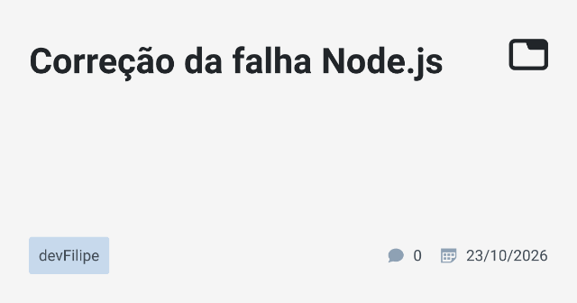 Corrigindo a API Node.js após falhas no PHP