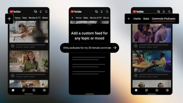YouTube: Introdução de Feeds Personalizados e Mudanças na Navegação
