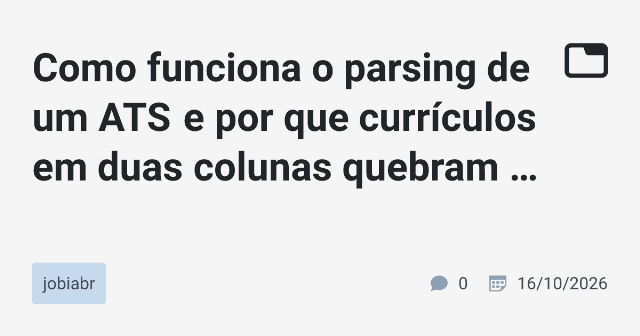 Como Superar a Barreira do Parsing de Currículos em ATS: Estratégias e Técnicas