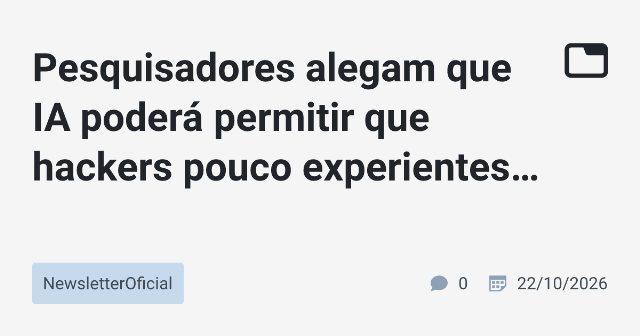 Como a IA Pode Reduzir a Barreira para Ataques Sólidos contra Infraestruturas Críticas
