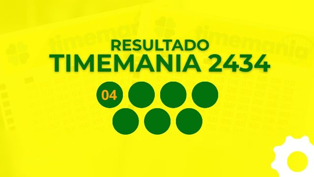 Resultado da Timemania 2434: veja os números sorteados e o Time do Coração