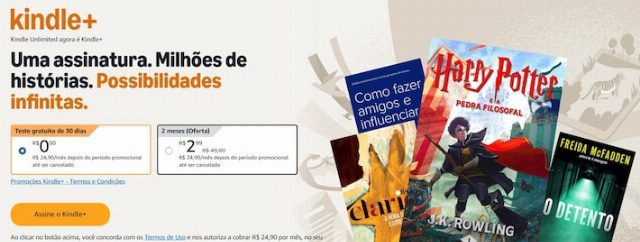 Amazon Altera Nome do Serviço de Assinatura de Livros Digitais: Kindle+