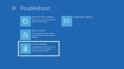 Cloud Rebuild: Direkt über Internet neu installieren