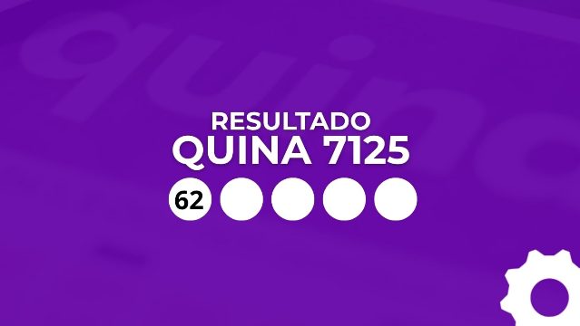 Resultado da Quina 7125: veja os números sorteados nesta quarta (23)
