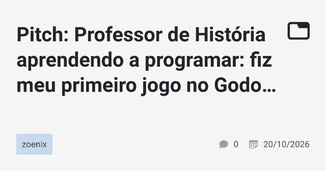 Professor de História Aprende a Programar e Desenvolve seu Primeiro Jogo
