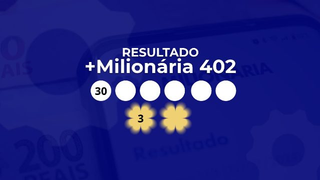 Resultado da +Milionária 402 de R$ 109 milhões hoje