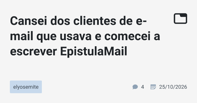 EpistulaMail: Um Cliente de E-mail para Desktop Feito em Rust, Tauri e React