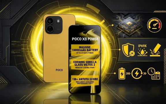 POCO X8s: Um Celular Compacto com Bateria Grande e Alta Velocidade de Carregamento