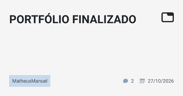 Análise do Portfólio Finalizado: Desenvolvimento de Software