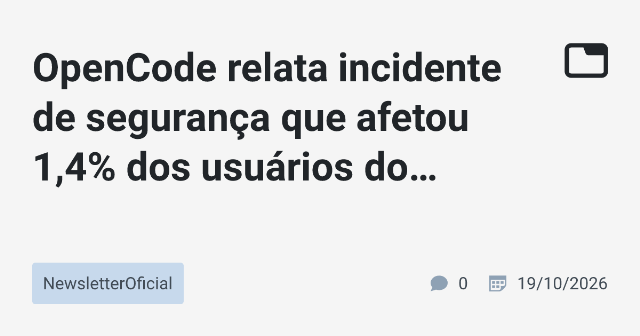 Incidente de Segurança no OpenCode Console: Como Lidar com Destilações em Larga Escala