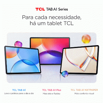 TCL Amplia Portfólio de Tablets com Linha TAB A1 NXTPAPER