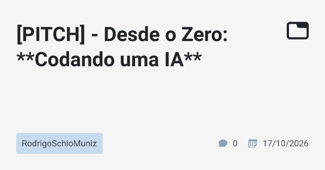 Iniciando com a IA: Construindo um Perceptron Minimalista