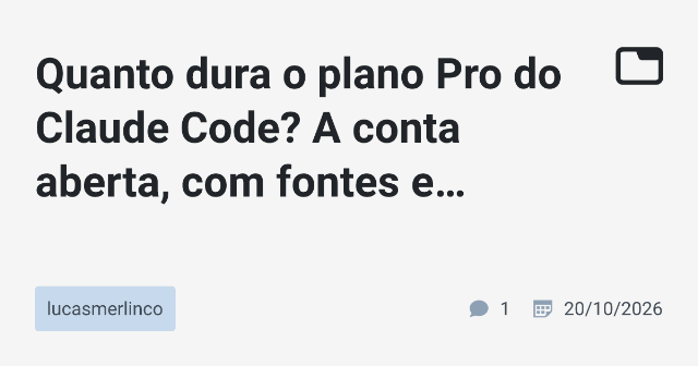 Estimativa do Tempo de Uso do Plano Pro do Claude Code: Como Funciona e Quanto Dura