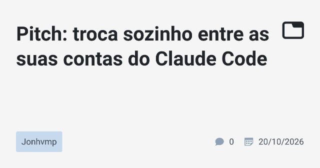 Troca Automática de Contas do Claude Code: Uso Profissional e Seguro