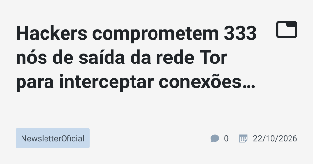 Tor é Vulnerável: Como Proteger Conexões SSH e Email