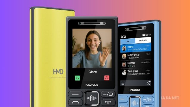 Nokia lança quatro novos celulares básicos com 4G e botão dedicado para IA