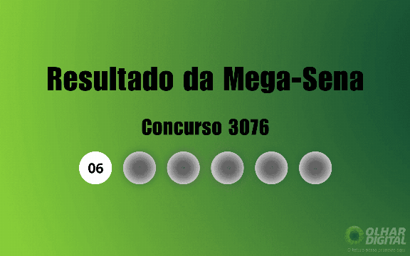 Resultado da Mega-Sena de hoje: veja números e ganhadores do concurso 3076 (terça, 27/10)