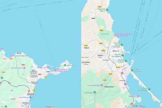 Google Maps y la Representación de las Fronteras de Ceuta y Melilla: Un Análisis Detallado