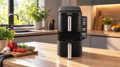 Vertikale Heißluftfritteuse von Ninja: Einfache und Effiziente Kochoptionen