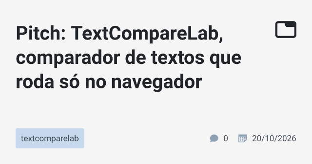 TextCompareLab: Uma Ferramenta de Comparação de Textos Avançada