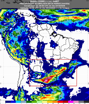 Frente Friabica e Ciclone Extratropical: Previsões para o Centro-Sul do Brasil