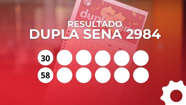 Resultado da Dupla Sena 2984: veja os números dos dois sorteios