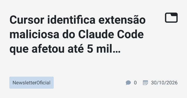 Como Corrigir a Vulnerabilidade do Extensão Maliciosa do Anthropic.claude-code
