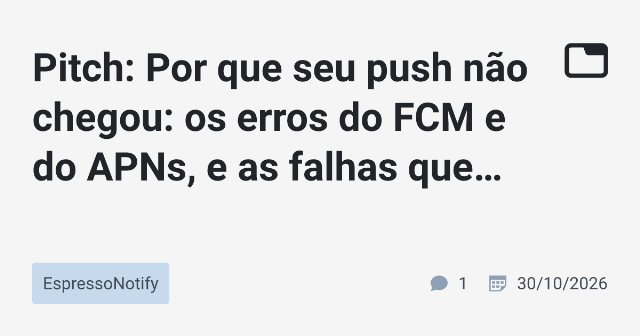 Entendendo Erros de Notificações Push: FCM e APNs