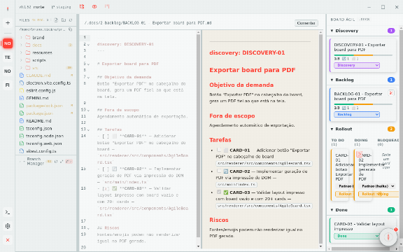 O Norte: Uma IDE Local-First Para Gerenciar Projetos com Agentes de IA