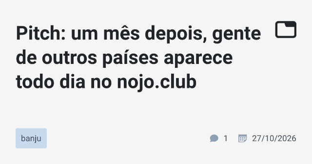 O nojo.club: Uma Sala de Conferência Digital que Se Torneou um Espaço Global