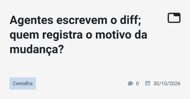 Como Registrar a Motivação por Trás das Mudanças no CI