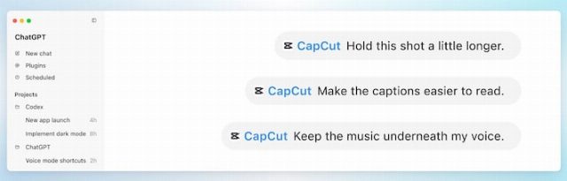 CapCut ganha novos recursos de IA e atalho de edição via ChatGPT