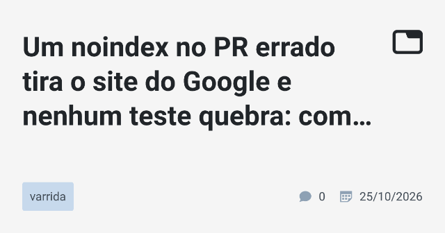 Como Montar um Check de SEO no GitHub Pull Request
