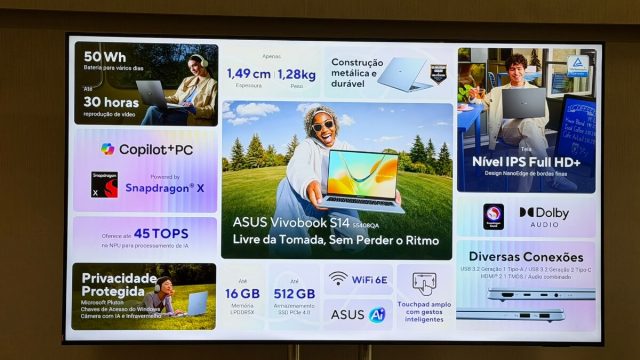 ASUS Vivobook S14: Um Ultraportátil Inteligente e Durável