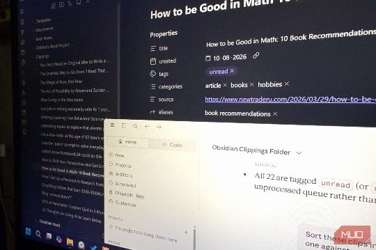 I had 500 Obsidian clips rotting in my inbox — Claude found the 50 that actually mattered
