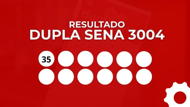 Resultado da Dupla Sena 3004 de R$ 2,8 milhões: veja os números