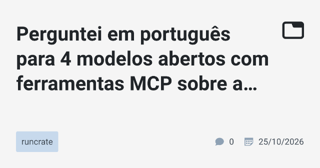 Teste de Integração de Agente de IA com Conta MCP em Português
